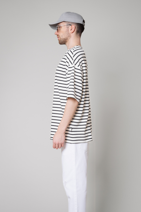 T-Shirt Men Essence Oversized White/Black [3]
