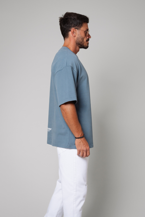 Tricou Barbati Essence Oversized Smoky Grey [3]