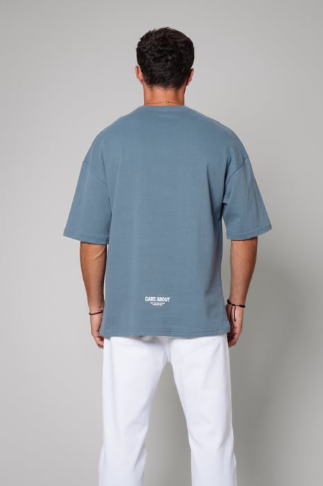 Tricou Barbati Essence Oversized Smoky Grey [4]