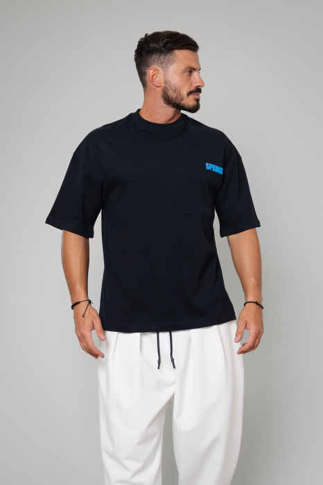 Tricou Barbati Essence Spring Oversized Black [2]