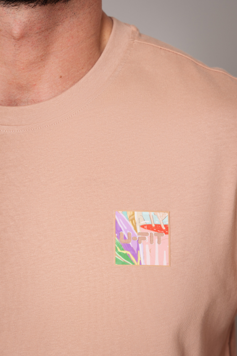 T-Shirt Men Heavy Oversized Pink [4]
