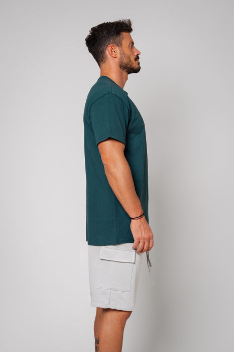 T-Shirt Men Heavy Oversized Green [2]