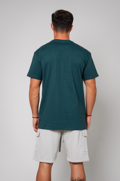 T-Shirt Men Heavy Oversized Green [3]
