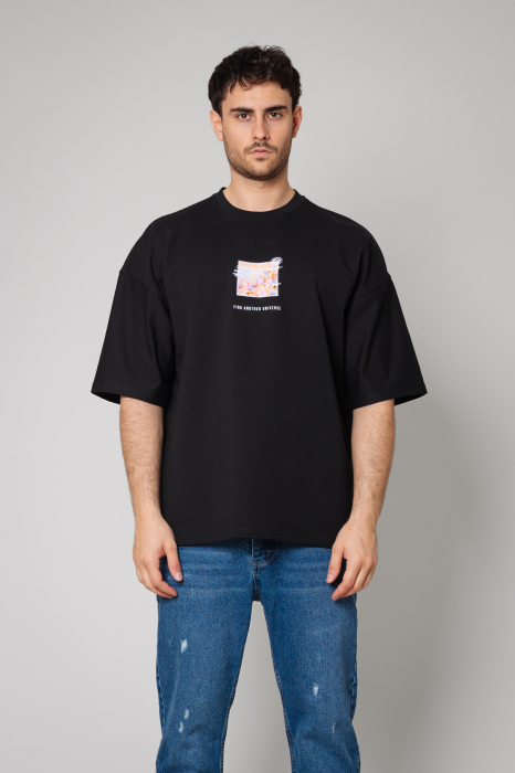 Tricou Barbati Spirit Universe Oversized Black [3]