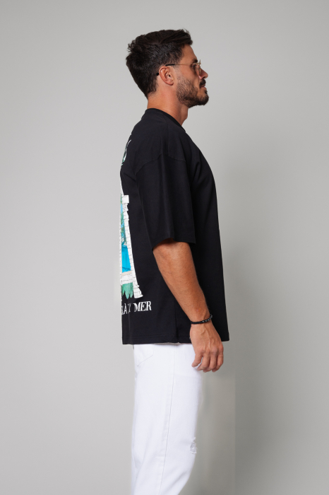 Tricou Barbati Spirit Utopia Oversized Black [3]