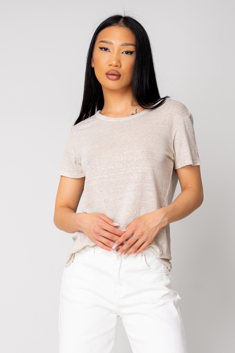 Women's 100% IN T-shirt, Beige [2]