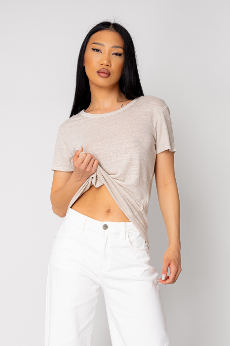 Women's 100% IN T-shirt, Beige [5]