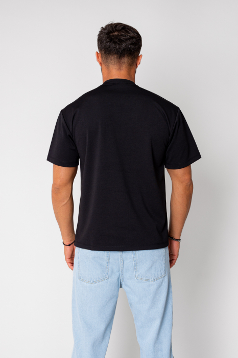 T-shirt with pocket and buttons Black [2]