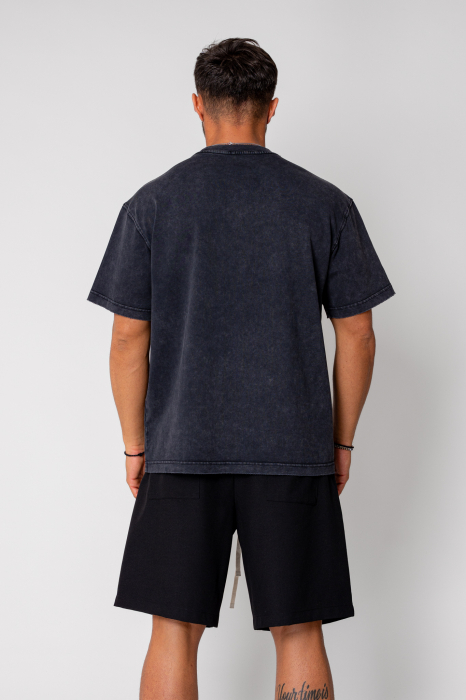 Tricou fake poket Black [2]