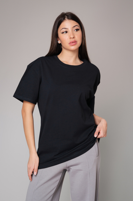 Tricou Femei Heavy Oversized Black [2]