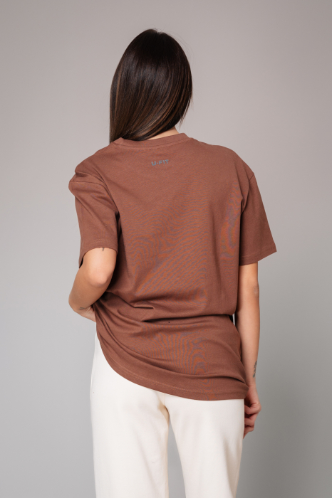 Tricou Femei Heavy Oversized Brown [3]