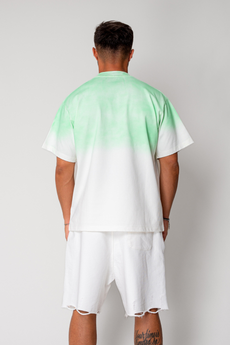 T-shirt Heavy Oversized White/Green [4]