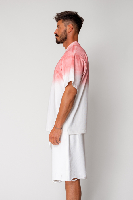 T-shirt Heavy Oversized White/Pink [3]