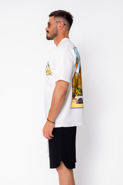 Tricou L.A imprimat White [3]