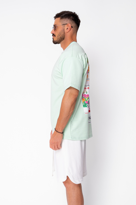 Tricou Monte Carlo imprimat Mint [3]