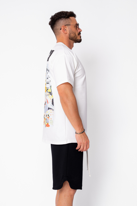 Tricou Monaco imprimat Off White [2]