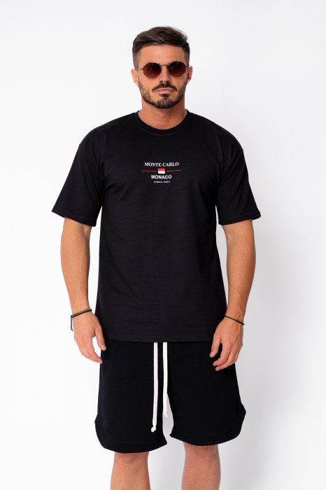 Tricou Monte Carlo imprimat Black [2]