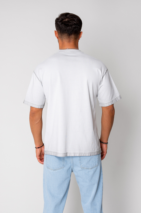 Tricou Vintage Oversized Grey [2]