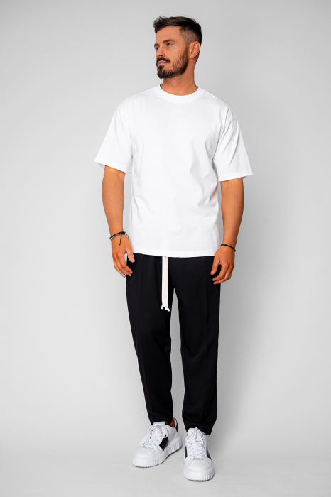 Tricou Oversized Ripped Off White [5]