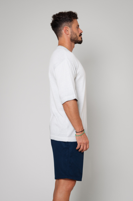 Tricou tricotat Oversized Grey [2]