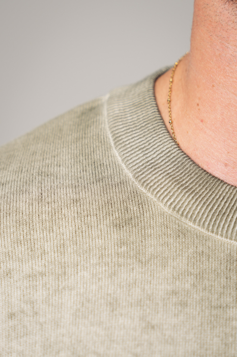 Knitted T-shrt Oversized Olive [4]