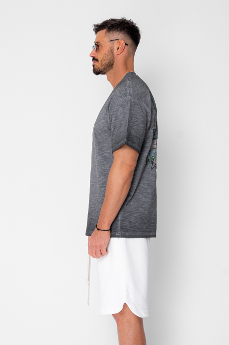 Venture T-shirt Regular Light Grey Anthracite [2]