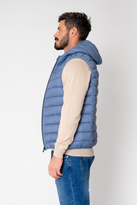 Men's vest with hood Storm Blue [2]
