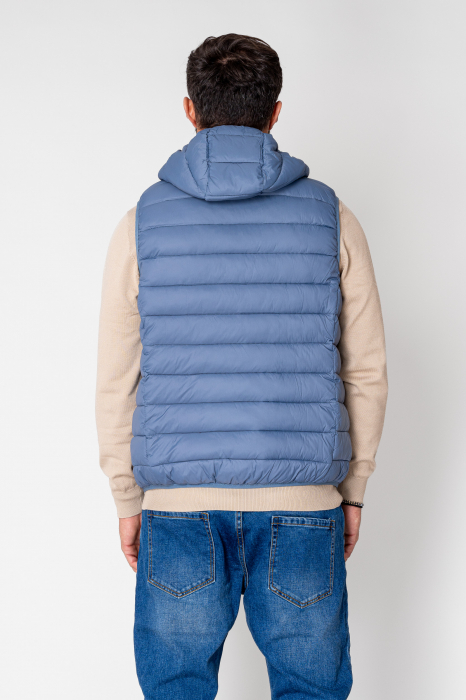 Men's vest with hood Storm Blue [3]