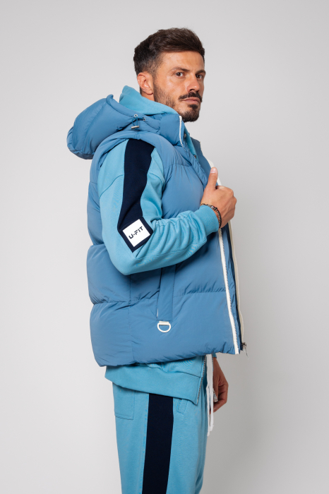 Storm Blue hooded vest [2]