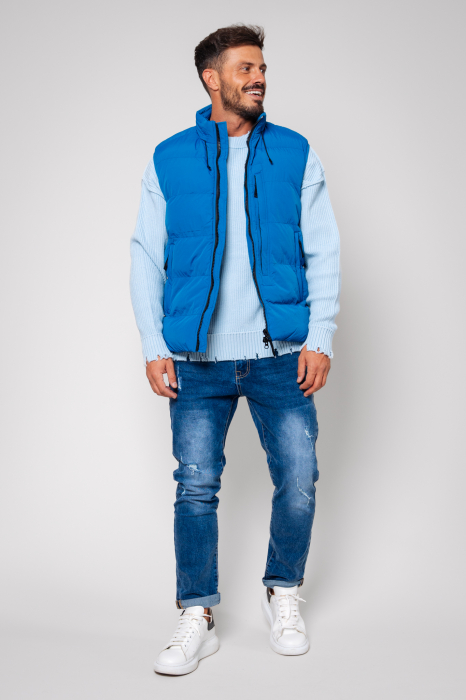 Vest without hood Peacock Blue [2]