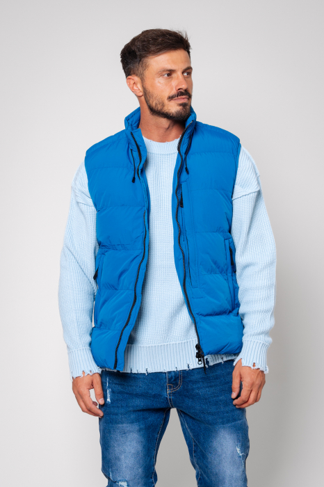 Vest without hood Peacock Blue [3]