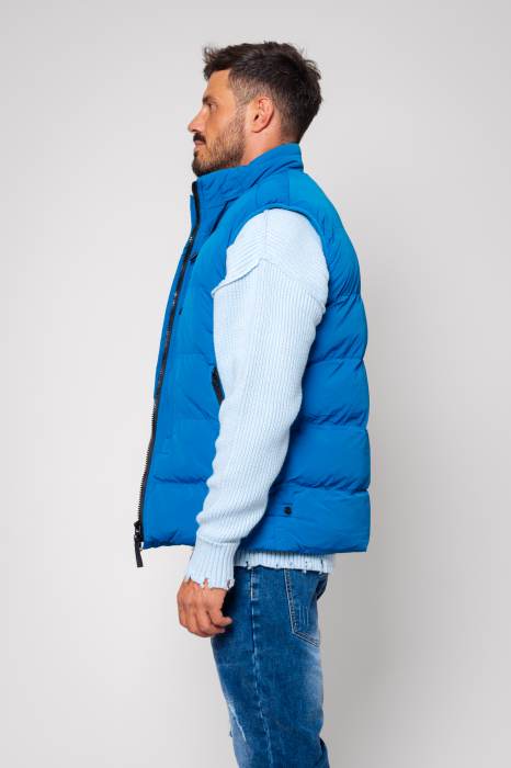 Vest without hood Peacock Blue [1]