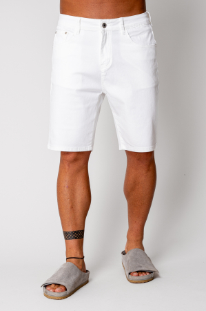 SALE - Aqua Dry Short White Cotton Jeans
