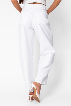 Baggy White elastic jeans [4]