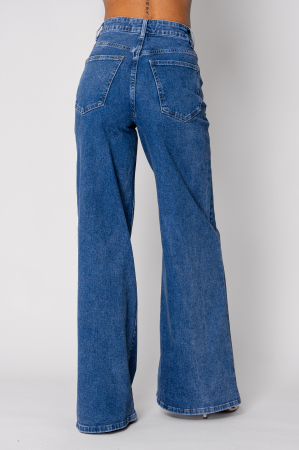 Blugi elastici largi Dark Blue [2]