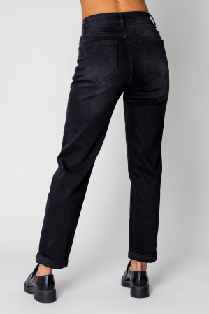 Blugi elastici cu strasuri Black [2]