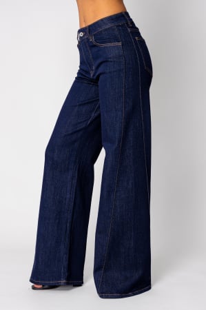 NOUTATI - Blugi elastici largi Navy