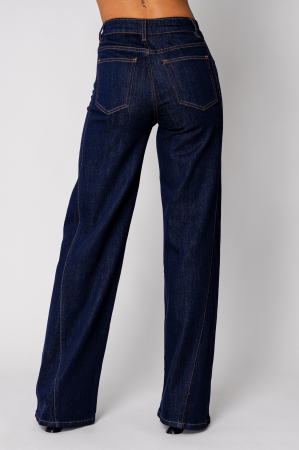 Blugi elastici largi Navy [3]