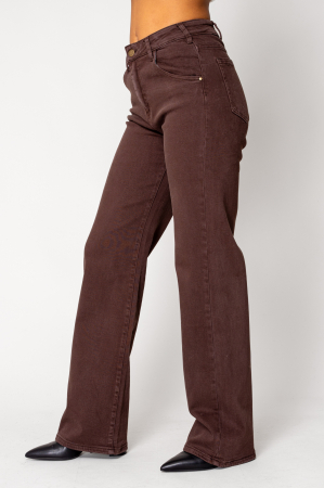 Blugi lungi regular din denim Brown [1]