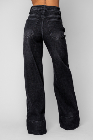 Blugi elastici largi Black [2]