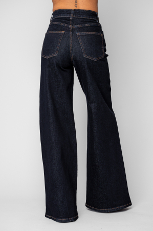 Blugi elastici largi Navy [2]