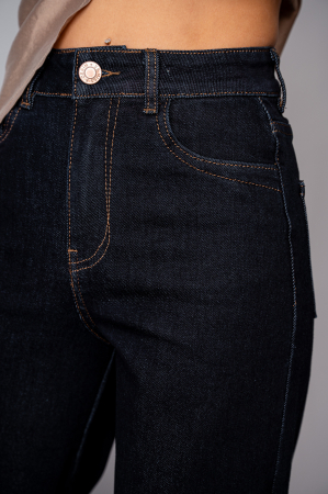 Blugi elastici largi Navy [3]