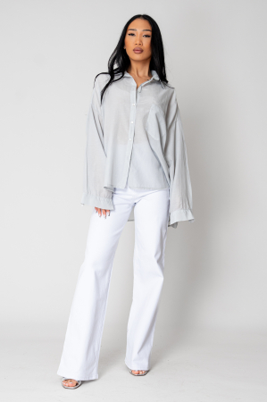 Wide stretch jeans in White denim [4]