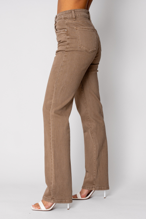 Blugi elastici regular Light Brown [1]