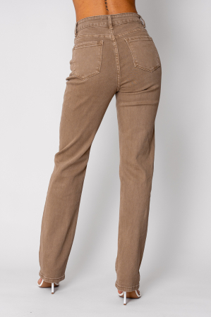 Blugi elastici regular Light Brown [2]