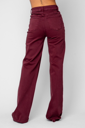 Blugi lungi regular Burgundy [2]