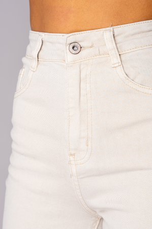 Blugi elastici regular Cream [3]