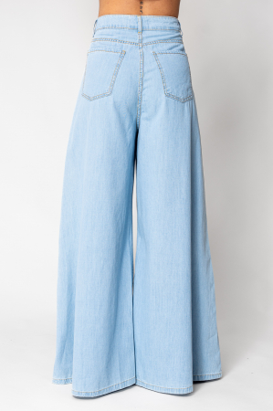 Light Blue denim wide leg jeans [3]