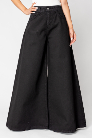 NOUTATI - Blugi foarte largi din denim Black
