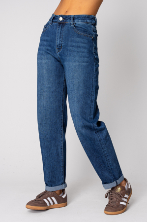 WOMEN - Long Jeans Dark Blue